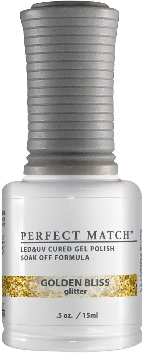 لاک ژل و لاک ناخن ست لچت پرفکت مچ - Golden Bliss [PMS135]