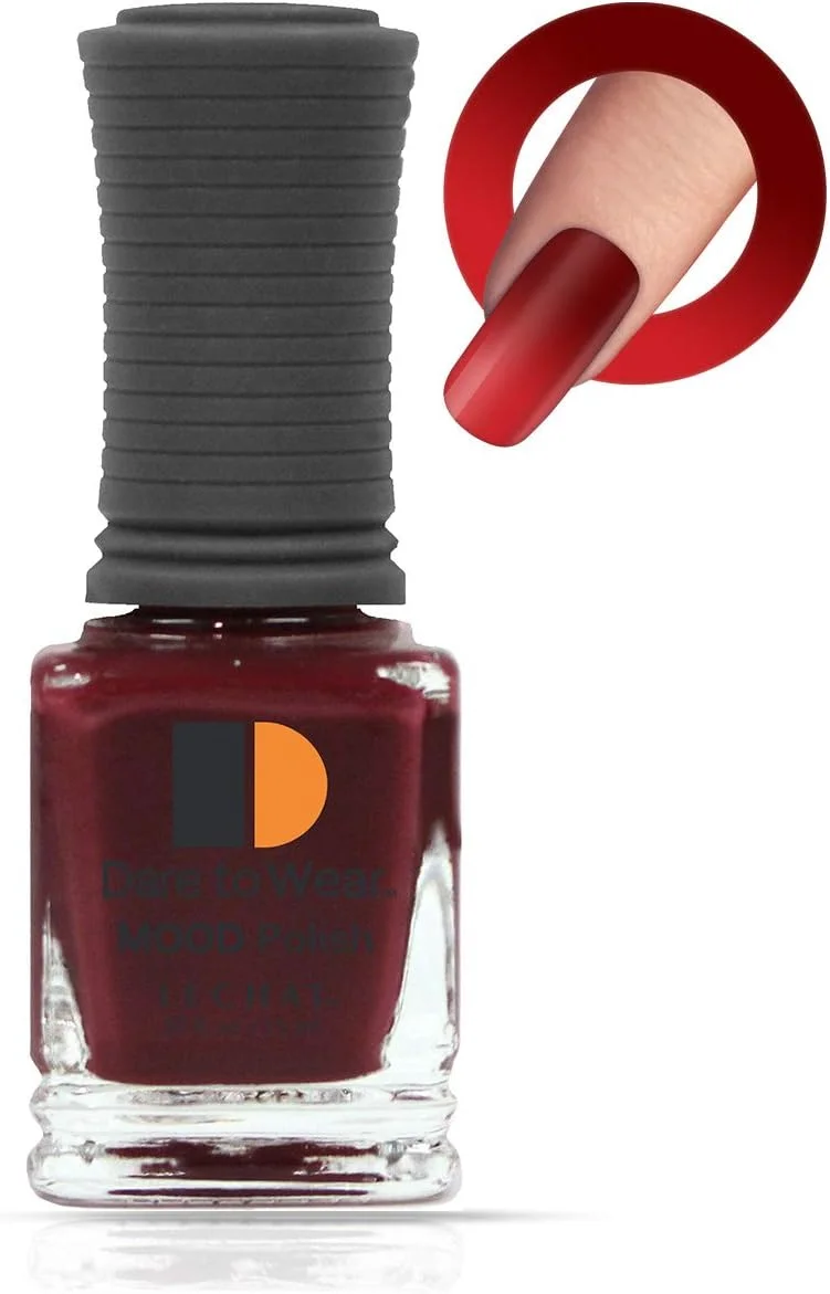 لاک ناخن تغییر رنگ دهنده LECHAT Dare To Wear، رز تیره، 15 میلی لیتر