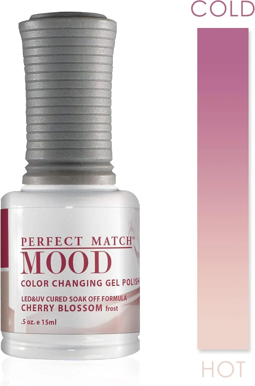 لاک ژل تغیر رنگ دهنده لچت (15 میل، شکوفه گیلاس) - Perfect Match MOOD - 15 میل (MPMG17 - شکوفه گیلاس)