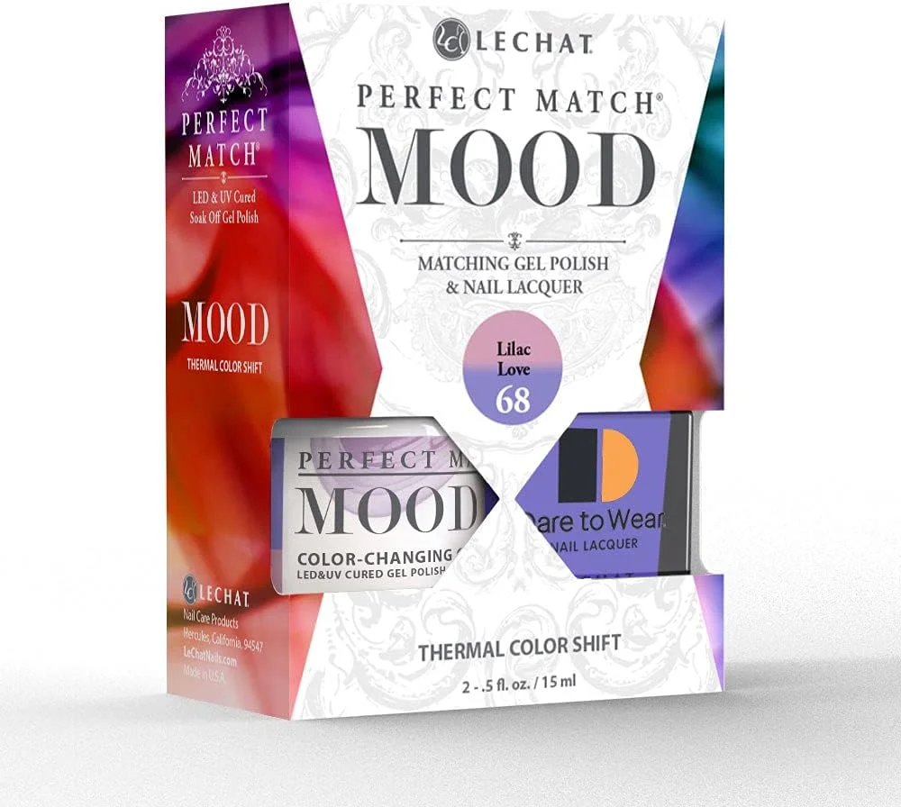 ست لاک ژل حرارتی دوتایی LeChat Perfect Match - لوندر لاو (PMMDS68)