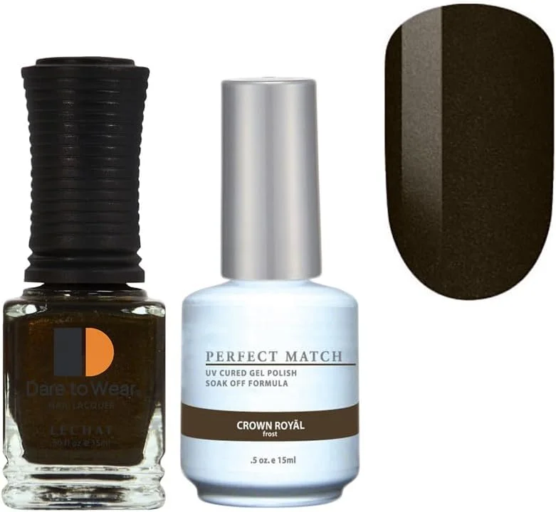 لاک ژل ناخن لچت Perfect Match با قابلیت خشک شدن با LED و UV - تاج سلطنتی، 15 میلی لیتر