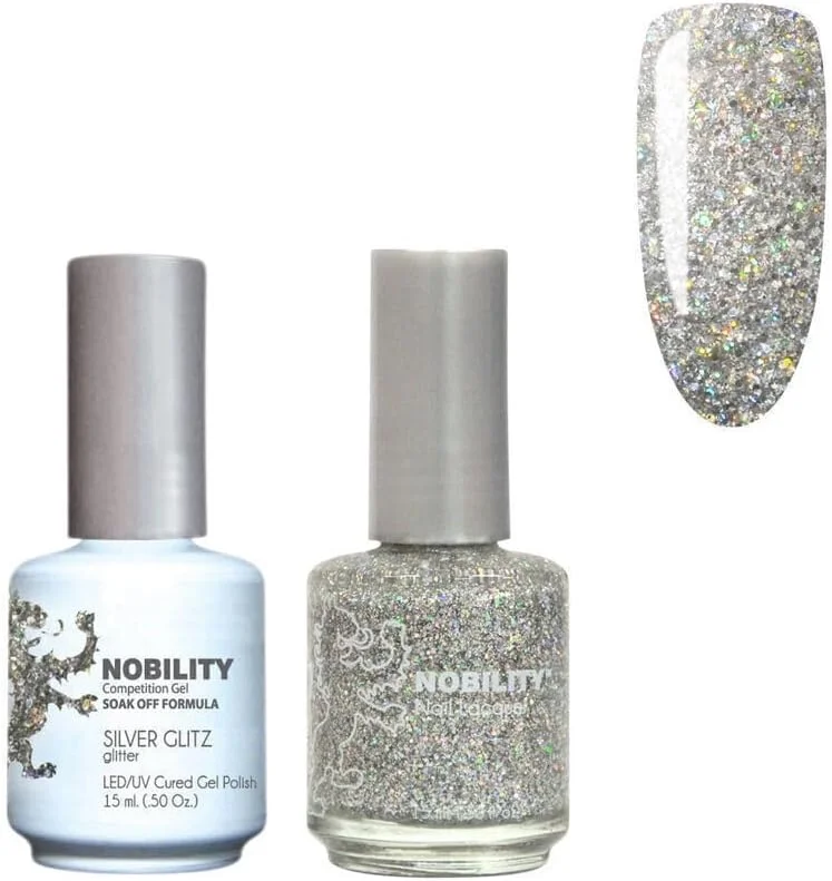 لاک ژل و لاک ناخن Lechat Nobility، نقره ای براق