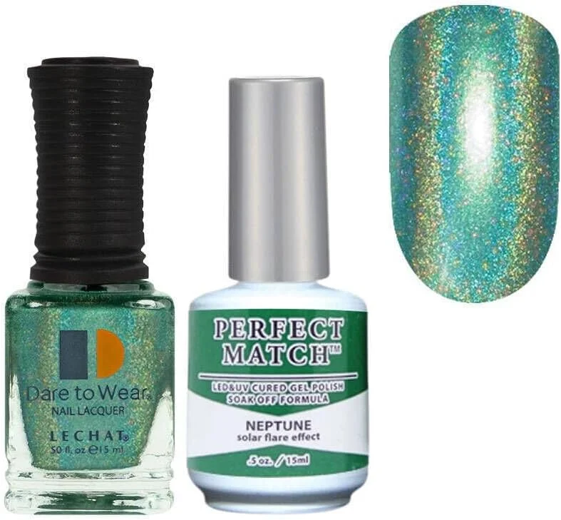 لاک ژل یو وی ال ای دی و لاک ناخن همرنگ لچت - نپتون