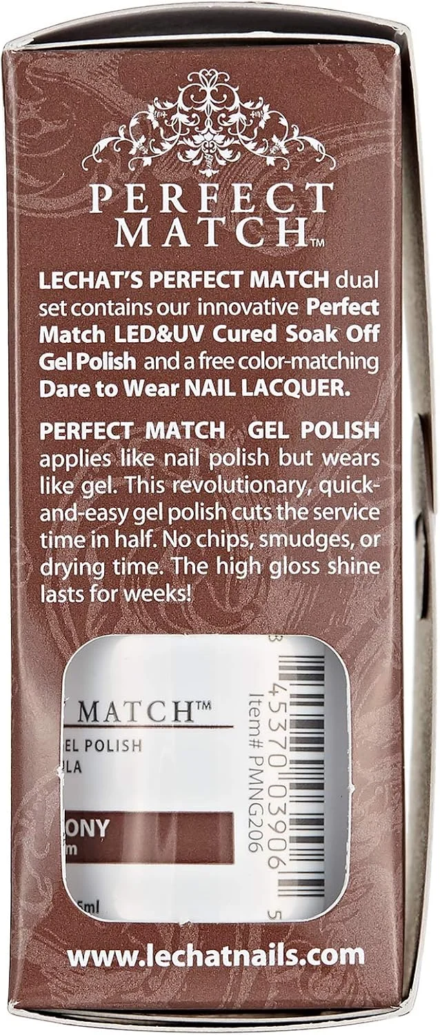 لاک ژل ناخن لچت Perfect Match با قابلیت خشک شدن با LED و UV - هارمونی، 15 میل
