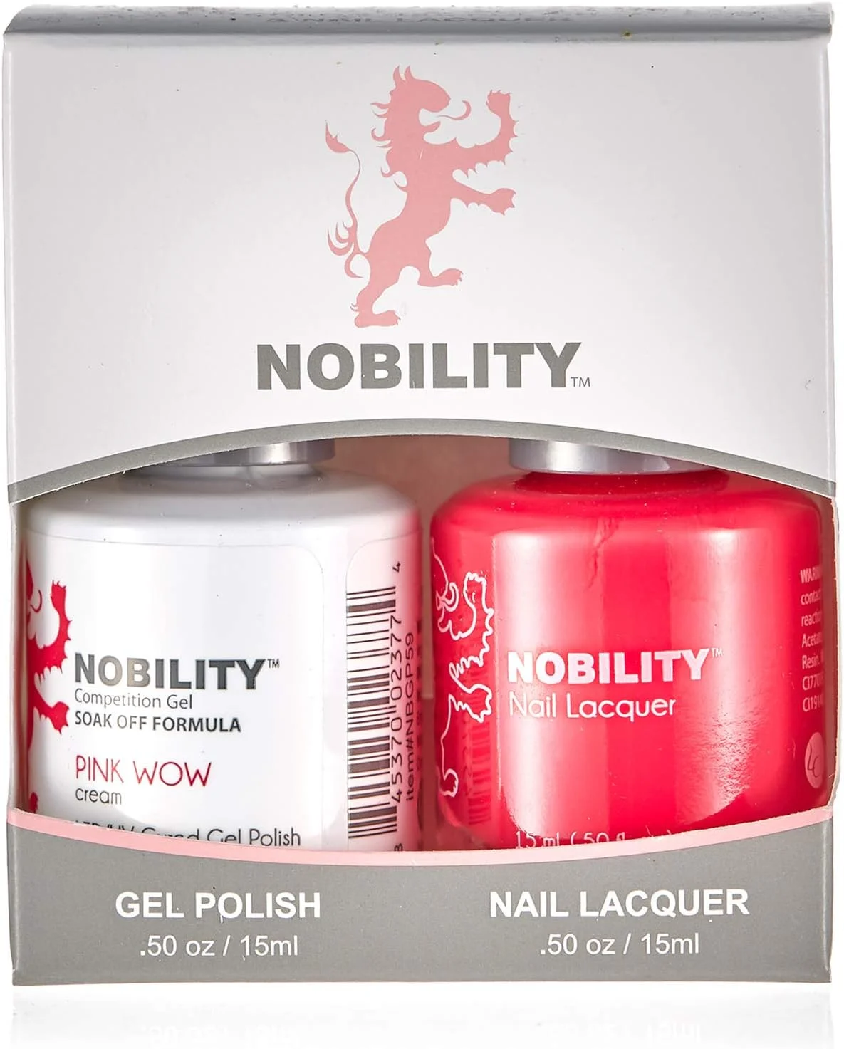 لاک ژل و لاک ناخن Lechat Nobility، صورتی واو