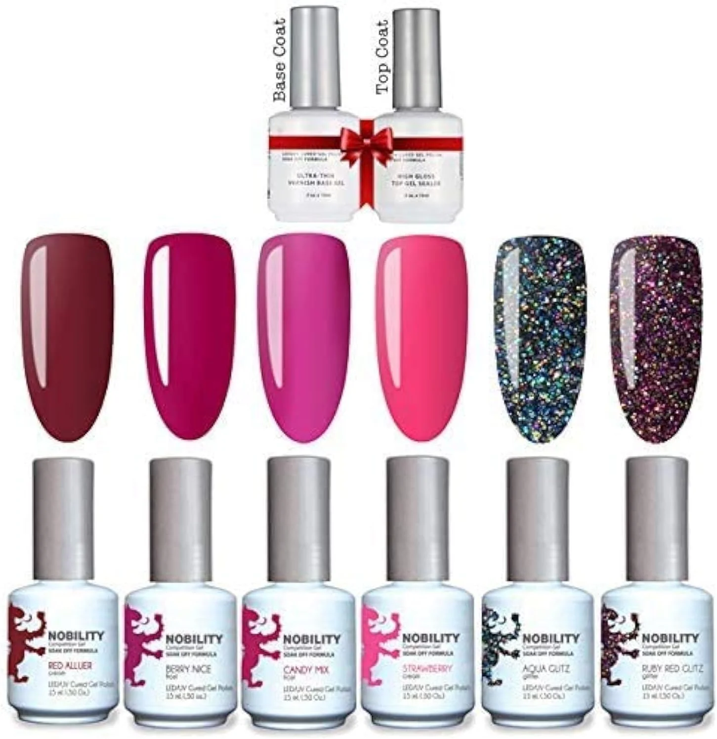 ست آغازین لاک ژل ناخن Lechat، لاک ژل های UV LED برای طراحی ناخن، 15 میلی لیتر در هر عدد، مجموعه هدیه مانیکور