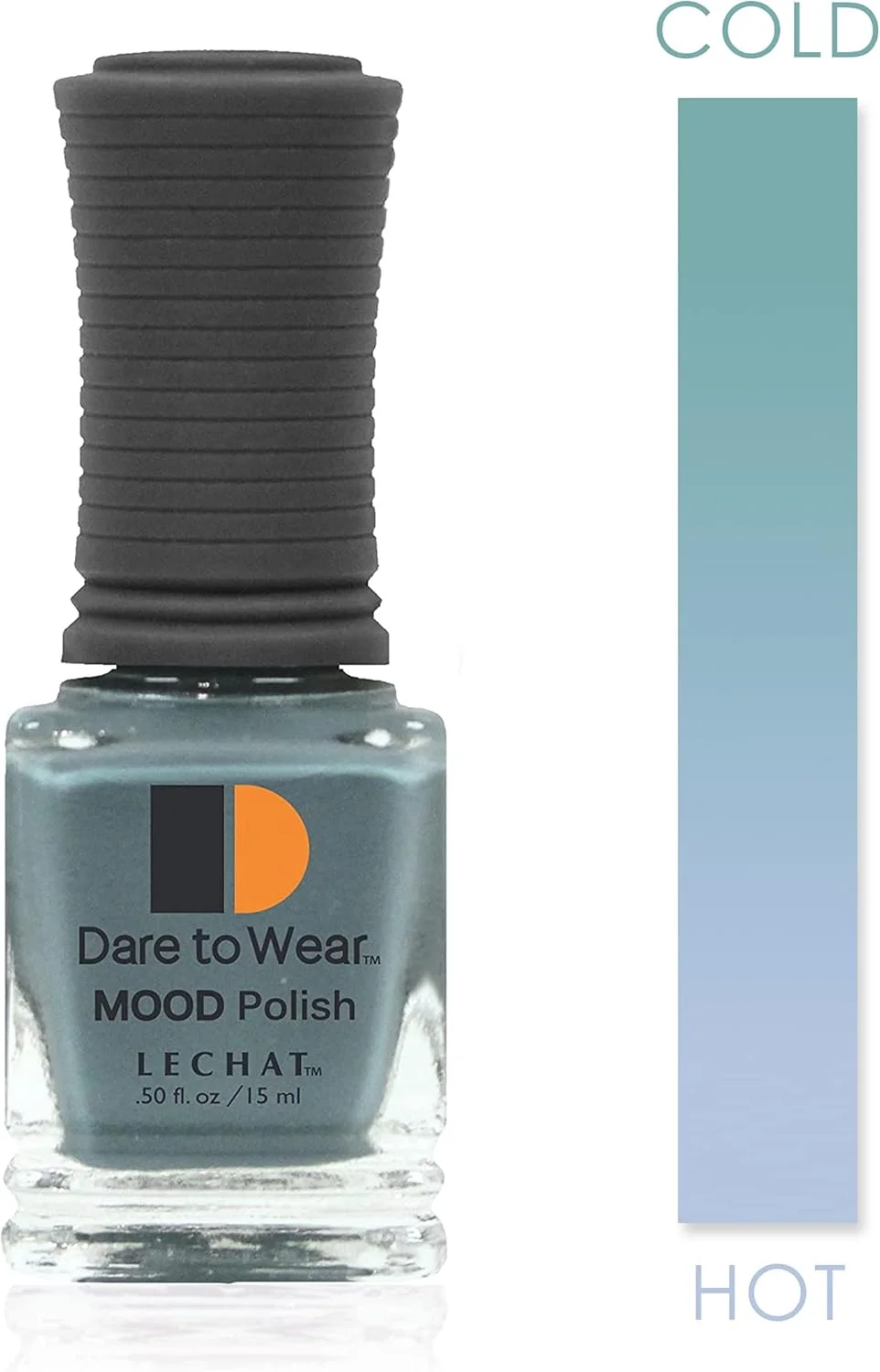 لاک ناخن تغییر رنگ دهنده حرارتی Lechat Dare to Wear Mood - تغییر رنگ خودکار با دما، لاک ژل UV LED - فرار از دریا