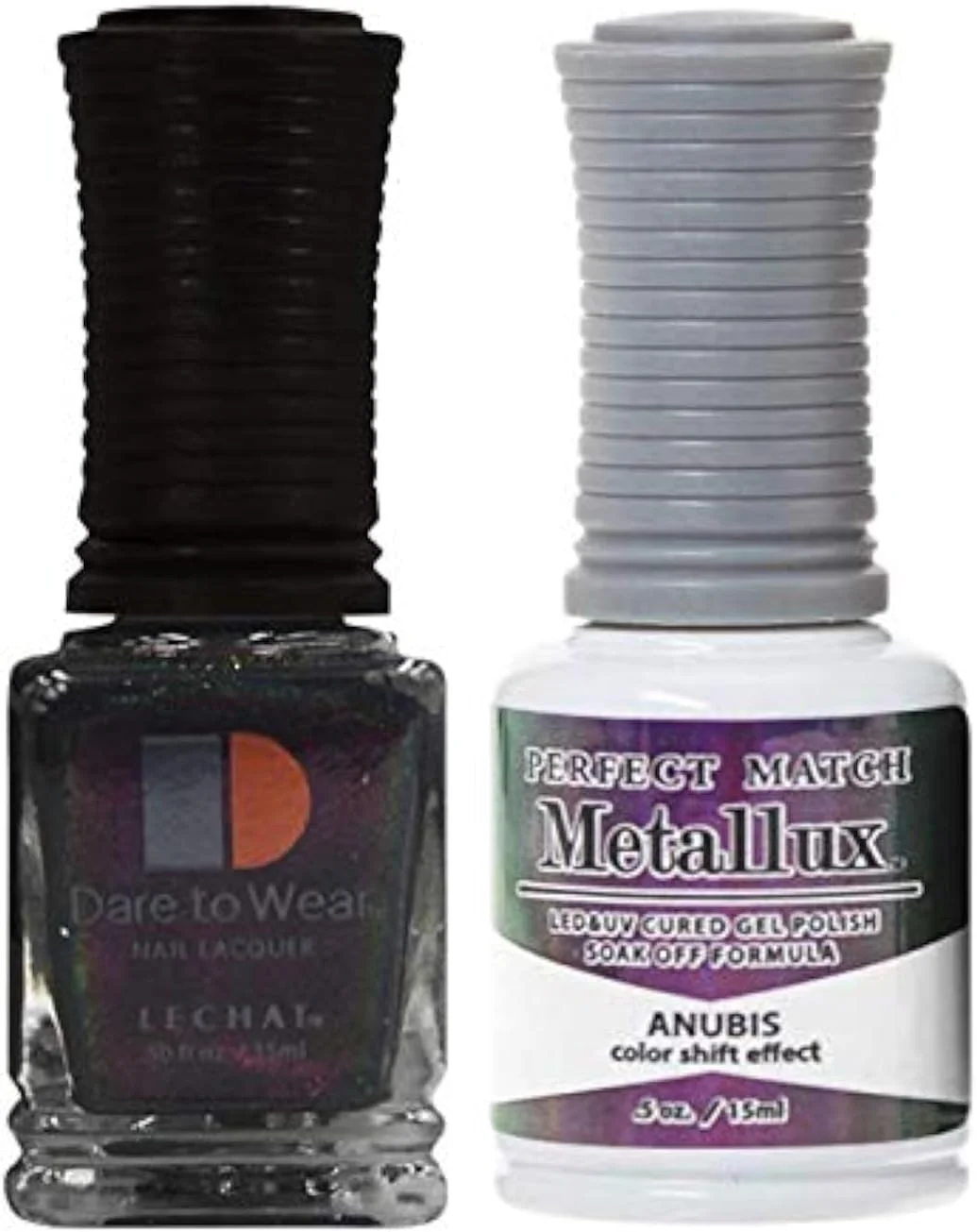 لاک ژل ناخن کروم متال لوکس لچت، رنگ آنوبیس