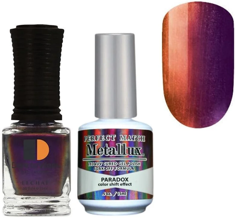 لاک ژل ناخن کروم متالاکس Lechat Perfect Match - پارادوکس