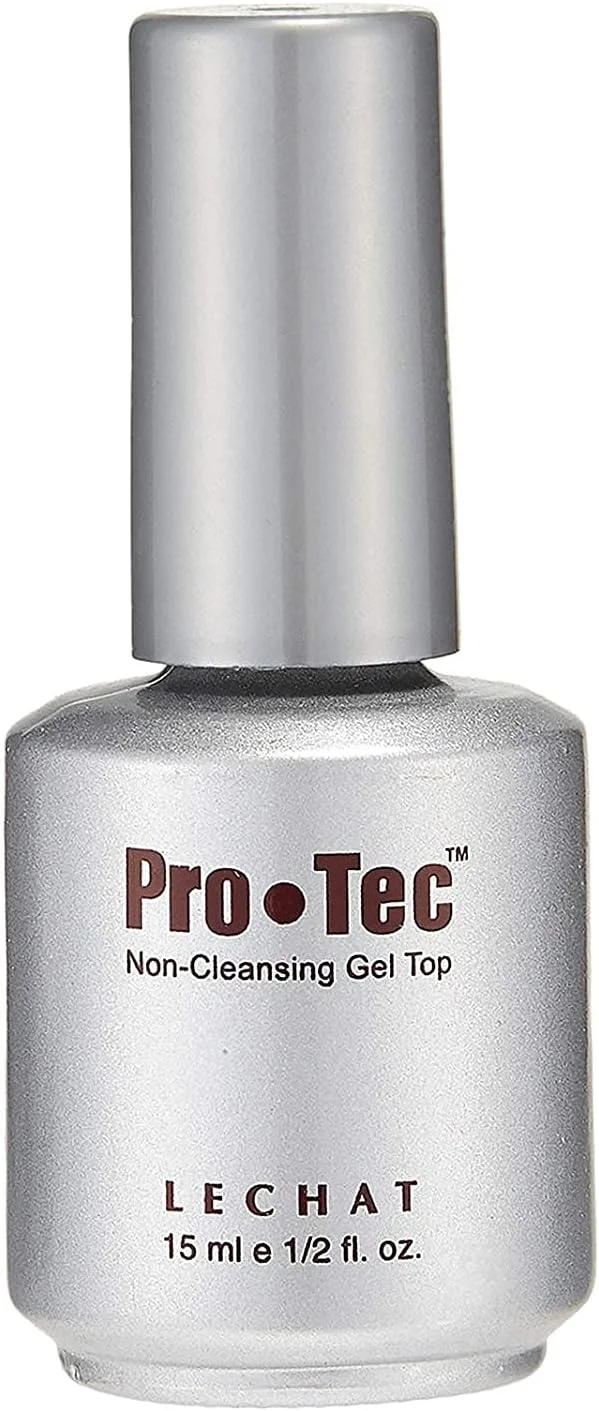 لاک ژل تاپ کت بدون نیاز به تمیز کردن Lechat Protec، رنگ کریستالی شفاف، 0.5 گرم