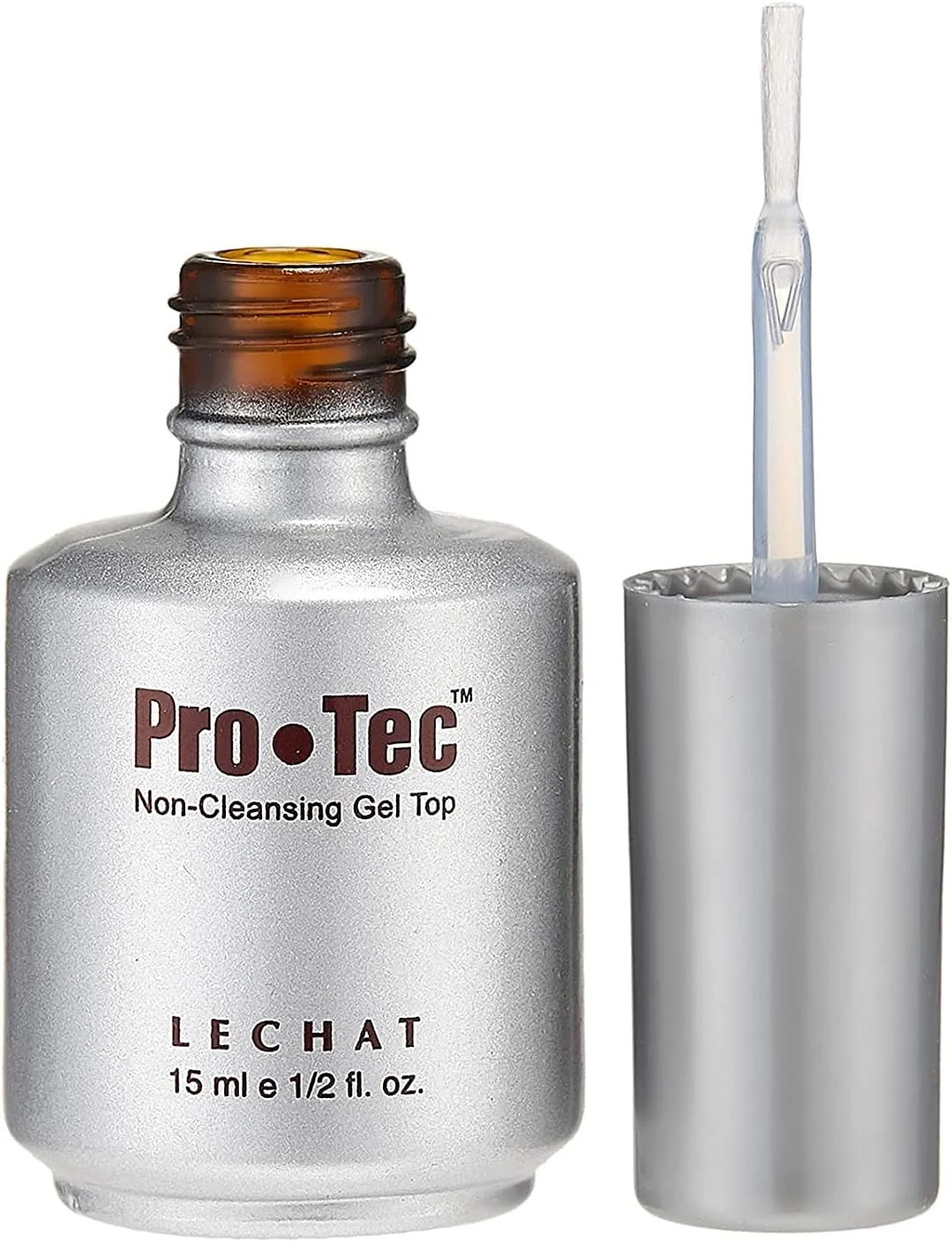 لاک ژل تاپ کت بدون نیاز به تمیز کردن Lechat Protec، رنگ کریستالی شفاف، 0.5 گرم