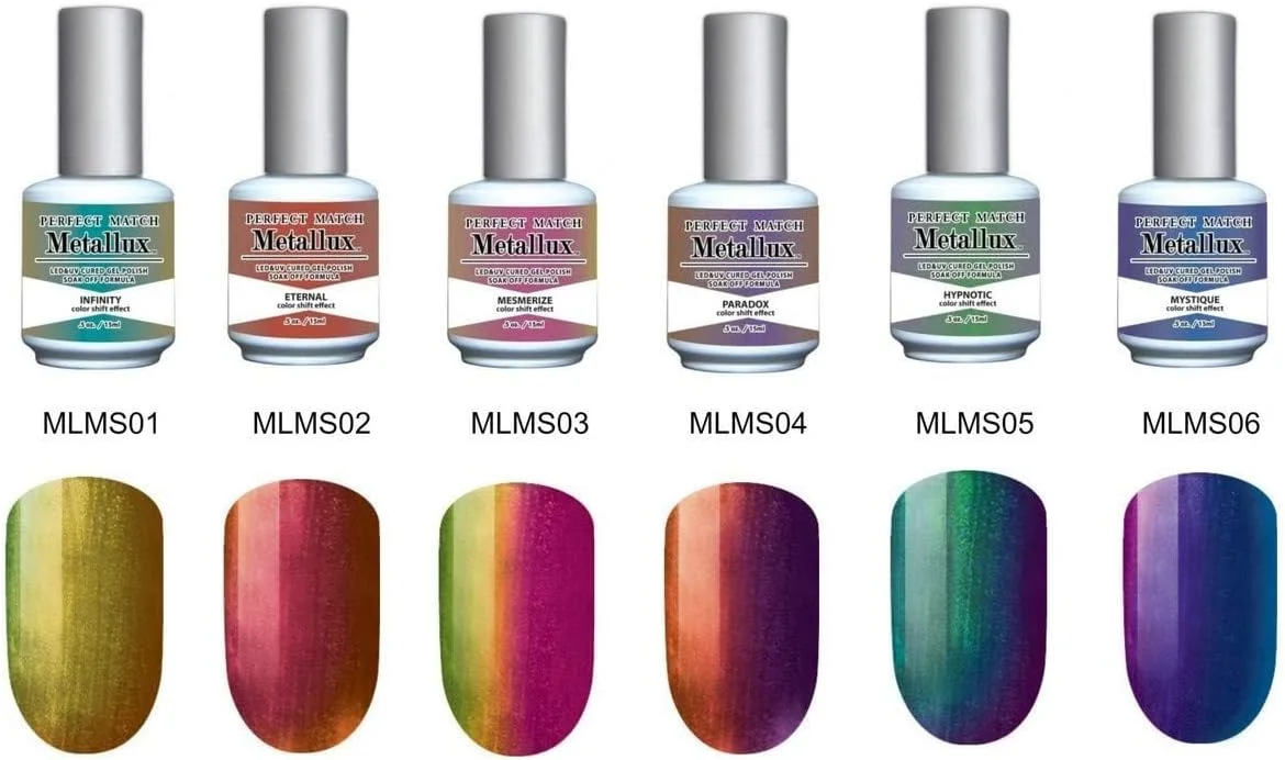 لاک ناخن لچت مدل Mettallux Chrome Nails، لاک ژل کروم، لاک ناخن کروم UV LED، تنفس اژدها