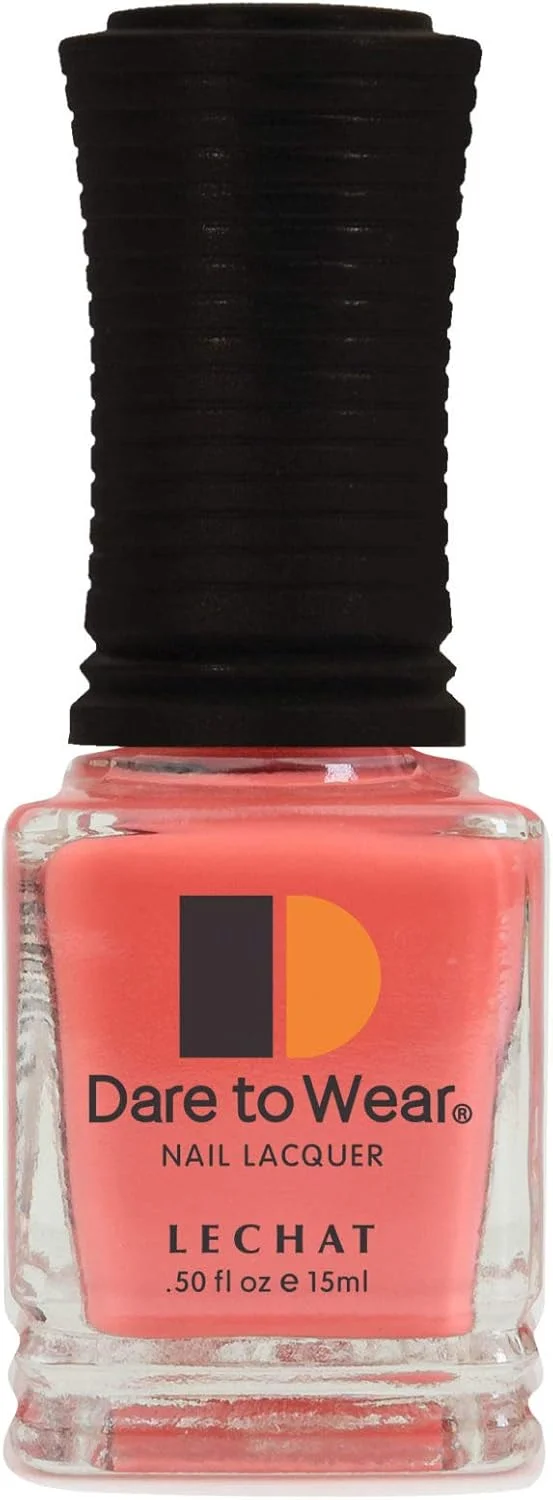 لاک ناخن LeChat، رژگونه ظریف با روکش کرمی، لاک ناخن رژگونه برس خورده، 15 میلی لیتر