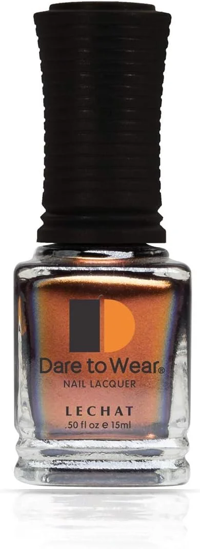 لاک ناخن LeChat، رنگ رژگونه ملایم با پوشش کرمی، رنگ نفس اژدها، 15 میلی لیتر