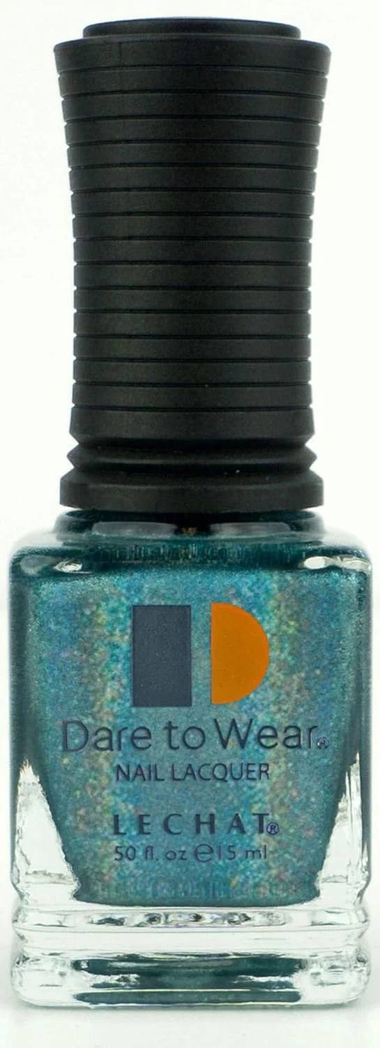 لاک ناخن لی‌چت Fiico Dare to Wear Spectra Color Teal Holographic Glitter Jupiter 15ml