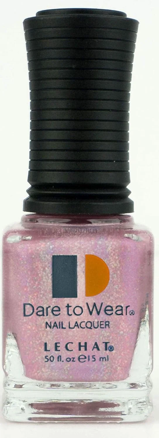 لاک ناخن لچت Dare to Wear Spectra Color صورتی آدامسی اکلیلی هولوگرافیک، لاک ناخن صورتی کهکشانی 15 میلی لیتر