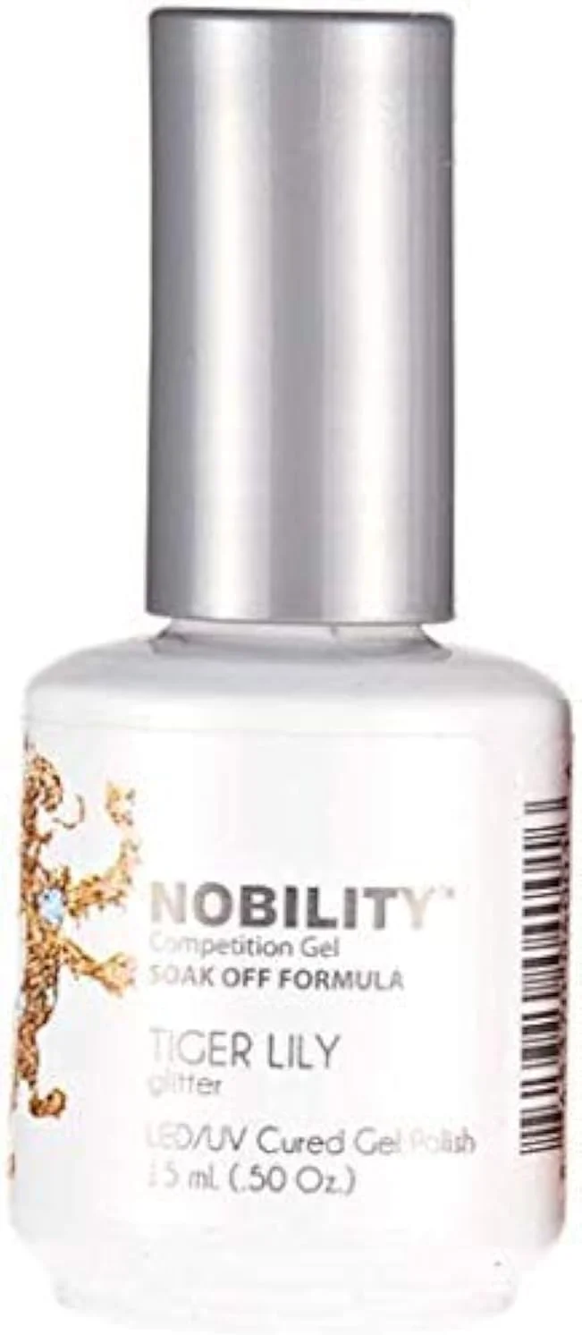 لاک ژل لچت نوبلیتی، مناسب برای مانیکور با دستگاه UV LED، رنگ Tiger Lily کد [NBGP183]
