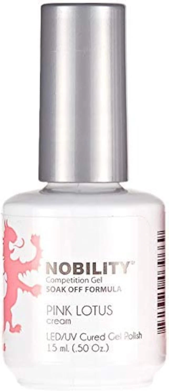 لاک ژل ناخن لچت Nobility، مناسب دستگاه UV LED، طراحی ناخن ژلیش [NBGP148] نیلوفر آبی صورتی