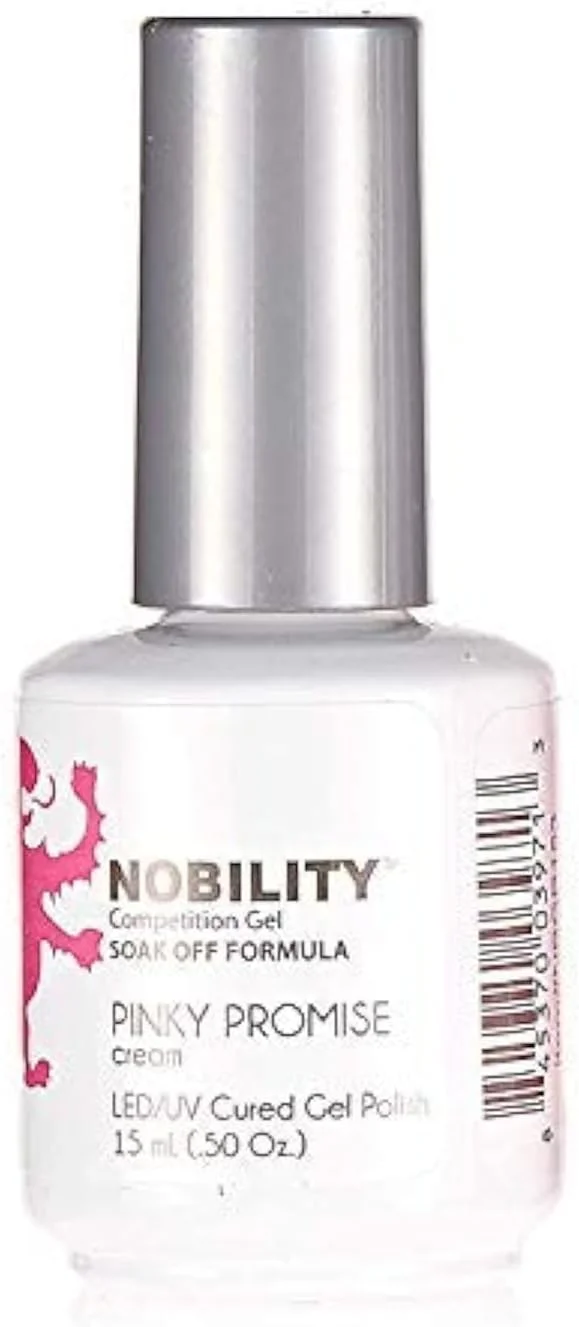 لاک ژل ناخن لچت نوبلیتی، مناسب برای مانیکور با دستگاه UV LED - [NBGP153] رنگ پینک پرامیس