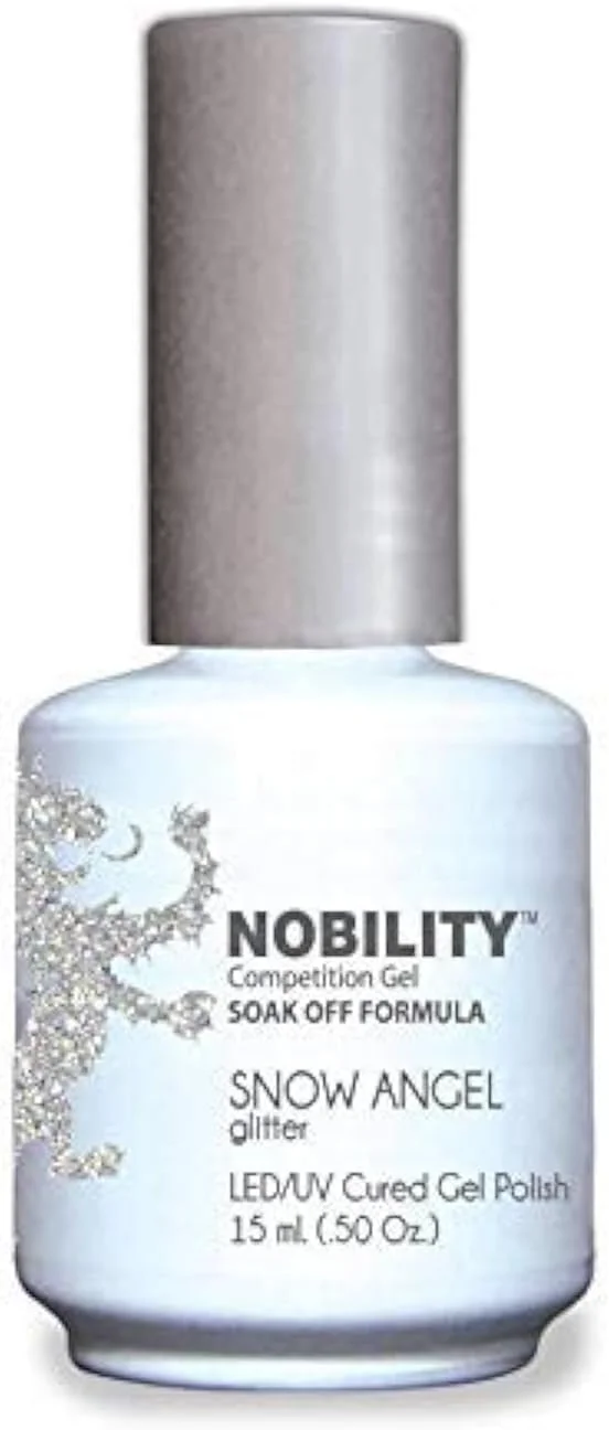 لاک ژل ناخن لچت نوبلیتی، مناسب دستگاه UV LED، طراحی منحنی، مدل [NBGP127] Snow Angel