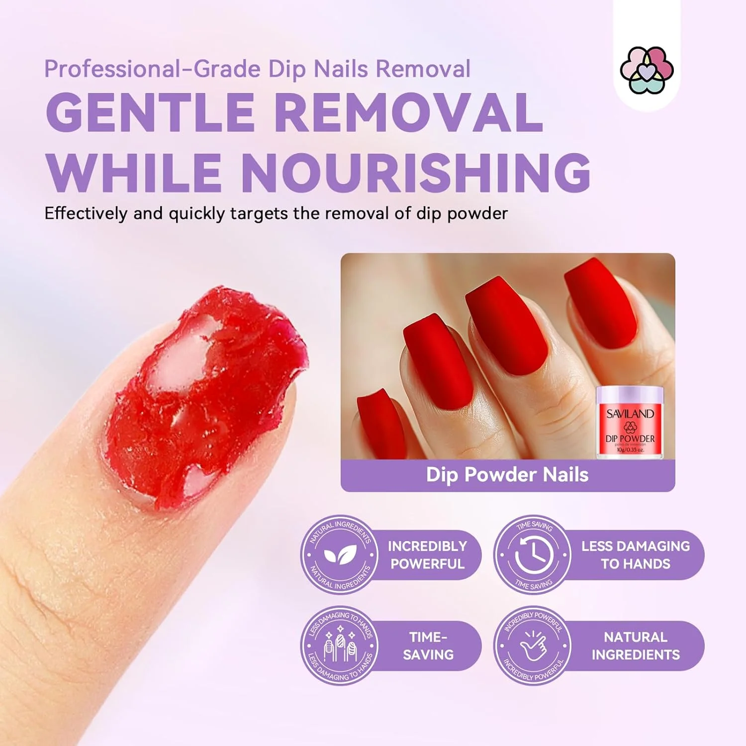 محلول پاک کننده پودر دیپ ساویلند 2 عددی: کیت حرفه ای پاک کننده ناخن دیپ، ملایم و ایمن، به همراه روغن کوتیکول و ابزار سوهان ناخن، بدون نیاز به خیساندن یا پیچیدن، 15 میل مناسب برای استفاده خانگی