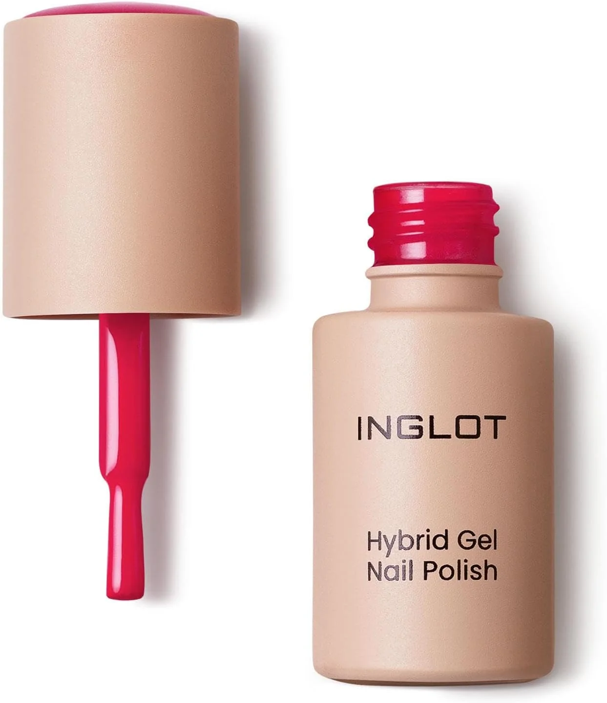 لاک ژل ناخن هیبرید اینگلوت 318 صورتی تند