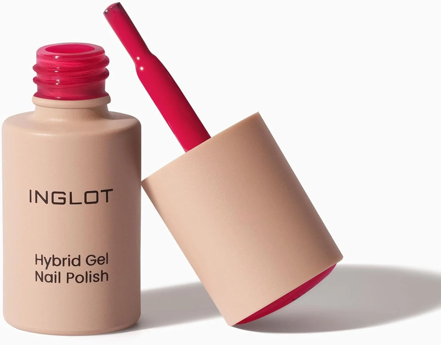 لاک ژل ناخن هیبرید اینگلوت 318 صورتی تند