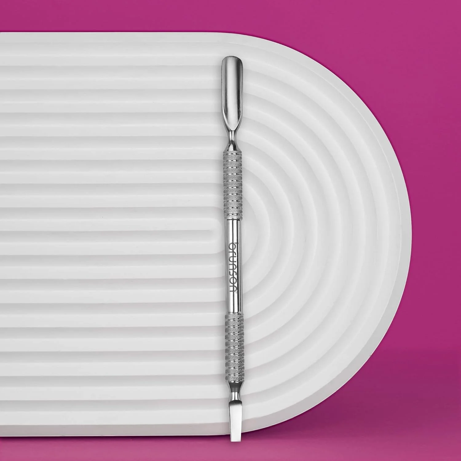 ابزار ناخن فرو رفته برونسون، عقب‌راننده و برش‌دهنده کوتیکول، ابزار پدیکور، عقب‌راننده کوتیکول دو سر استیل ضد زنگ حرفه‌ای، ابزار حذف لاک ژل UV، تریمر کوتیکول ناخن