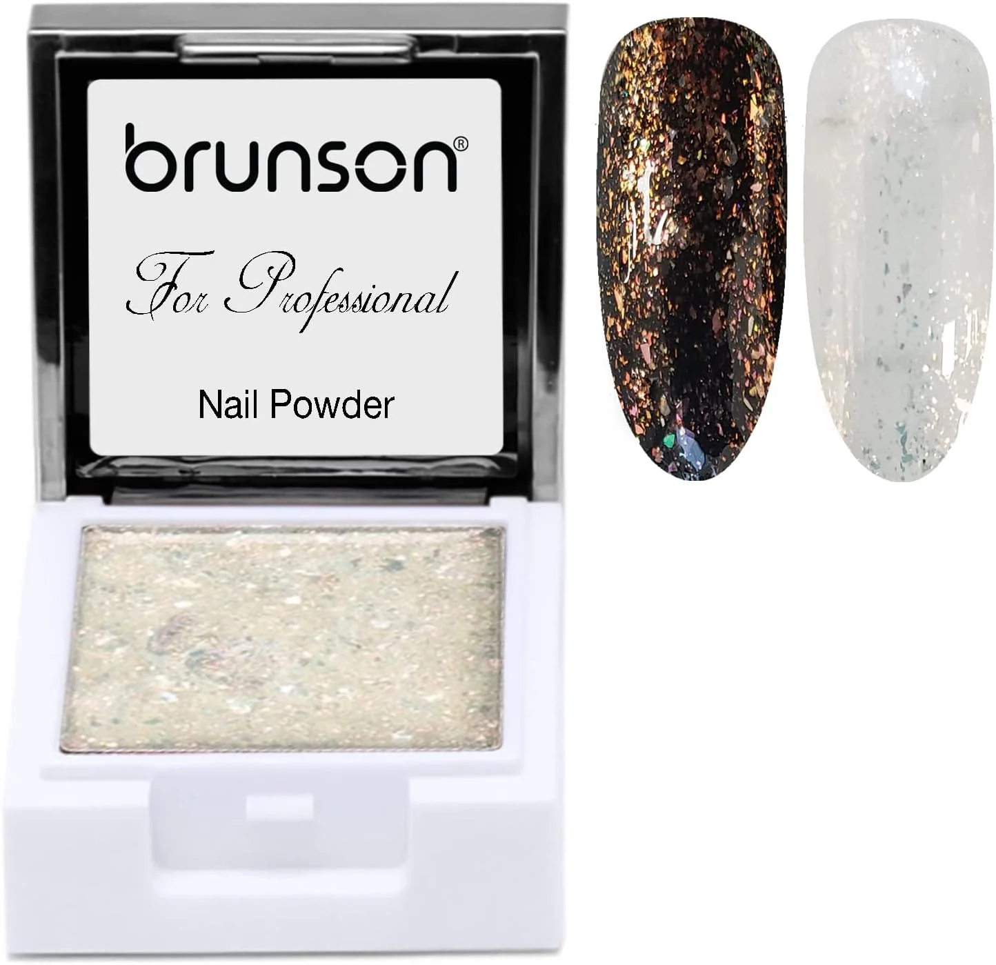پودر ژل ناخن UV برونسون، پودر مایع طراحی ناخن آبرنگ مربعی، رنگدانه جامد 5 گرمی، اکلیلی غیر روان، چسب جامد بازتابنده UV، لاک ژل طراحی ناخن، مانیکور WF15