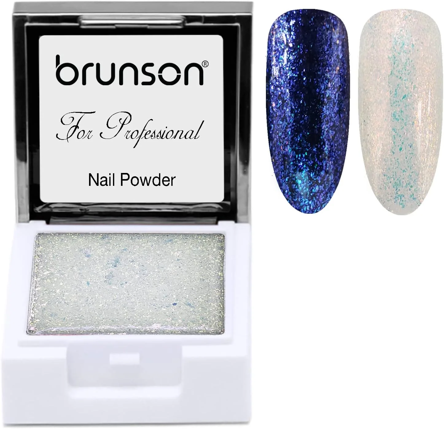 پودر ژل ناخن UV برونسون، پودر مایع طراحی ناخن آبرنگ مربعی، رنگدانه جامد 5 گرمی، اکلیلی غیر روان، چسب جامد بازتابنده UV، لاک ژل ناخن، مانیکور WF11