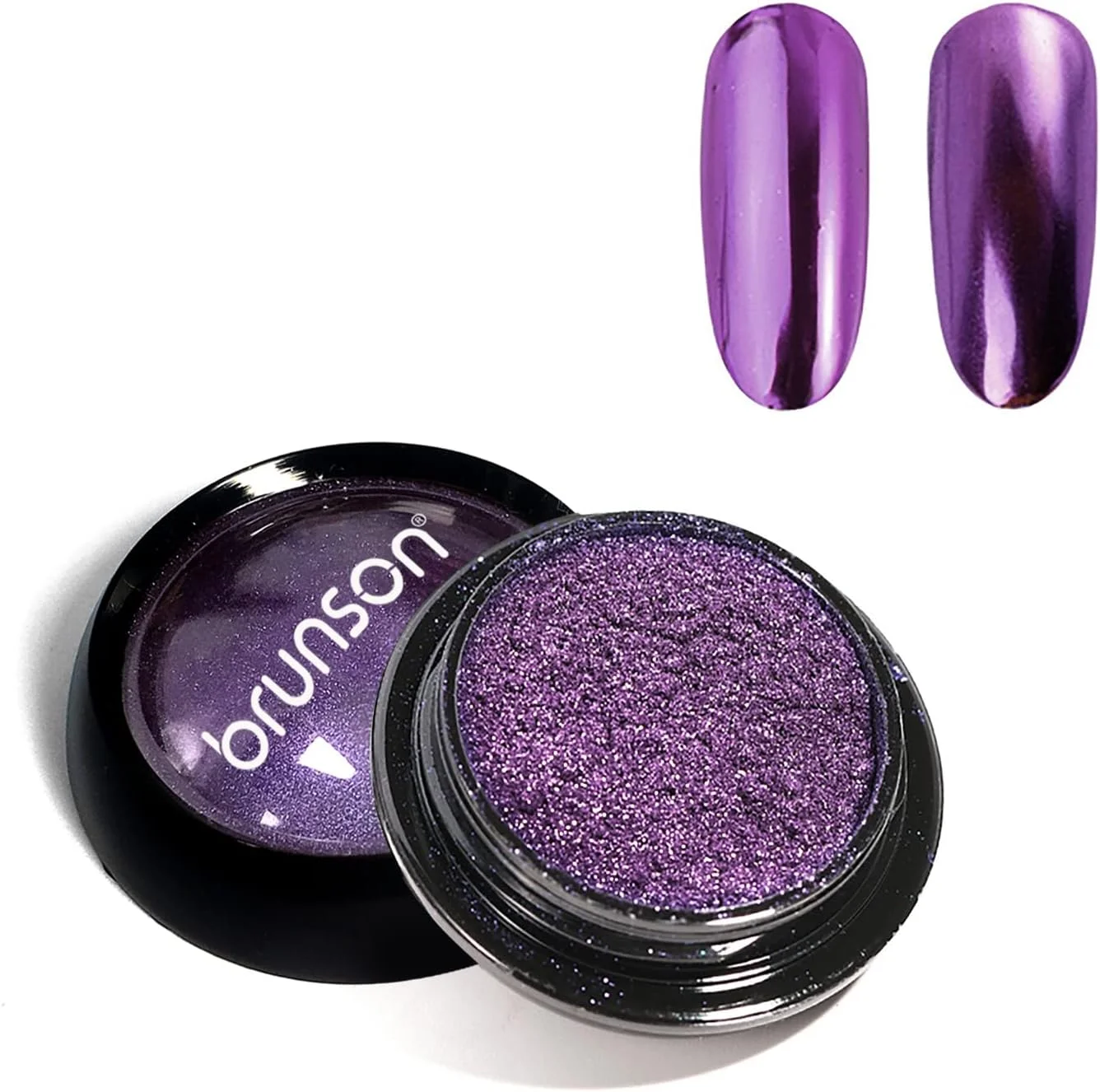 پودر ناخن کروم برونسون، جلوه آینه‌ای متالیک، پودر ناخن کروم مرواریدی جادویی آرورا برای طراحی ناخن، لاک ژل، پودر میکا، پودر رنگدانه‌ای رنگین کمانی برای مانیکور FB12