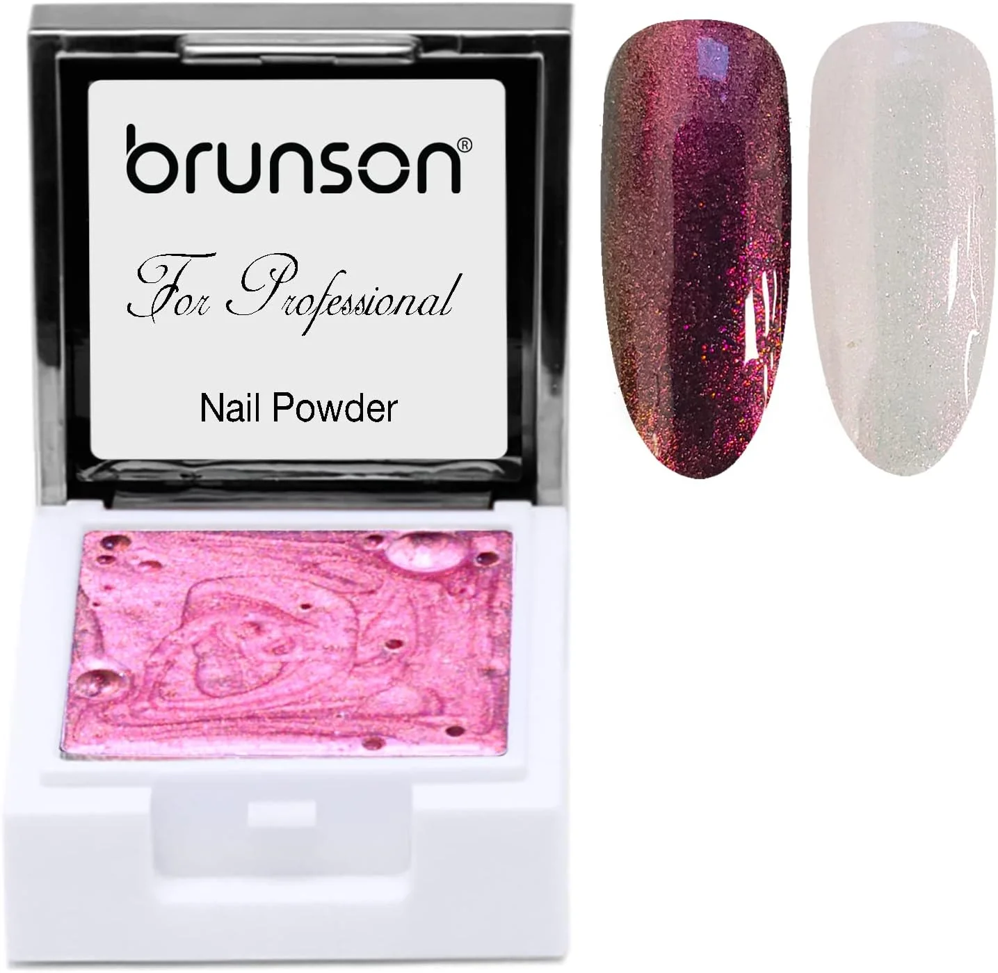 پودر ژل ناخن برونسون UV، پودر مایع طراحی ناخن مربعی، رنگ آمیزی آرورا، پیگمنت جامد 5 گرمی، اکلیلی، غیر روان، چسب جامد بازتابنده UV، لاک ژل ناخن، مانیکور SE08