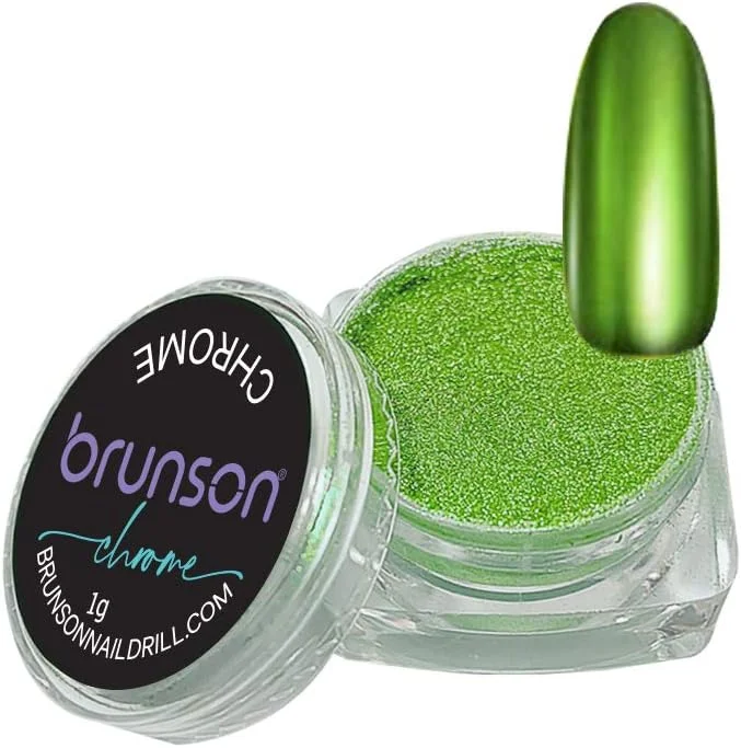 پودر اکلیل ناخن لیزری برانسون، ست تزئینات هنری ناخن کروم درخشان برای لاک ژل یو وی، رنگدانه هنری ناخن JM-04