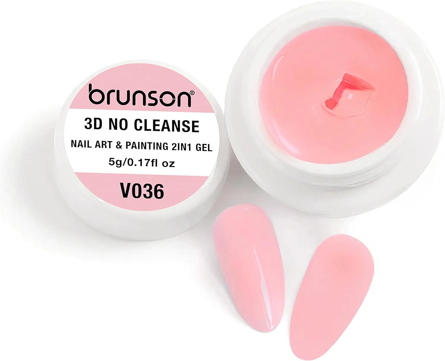 ست لاک ژل ناخن LED UV برانسون، مناسب برای مانیکور، طراحی ناخن نیمه دائمی، رنگ خالص