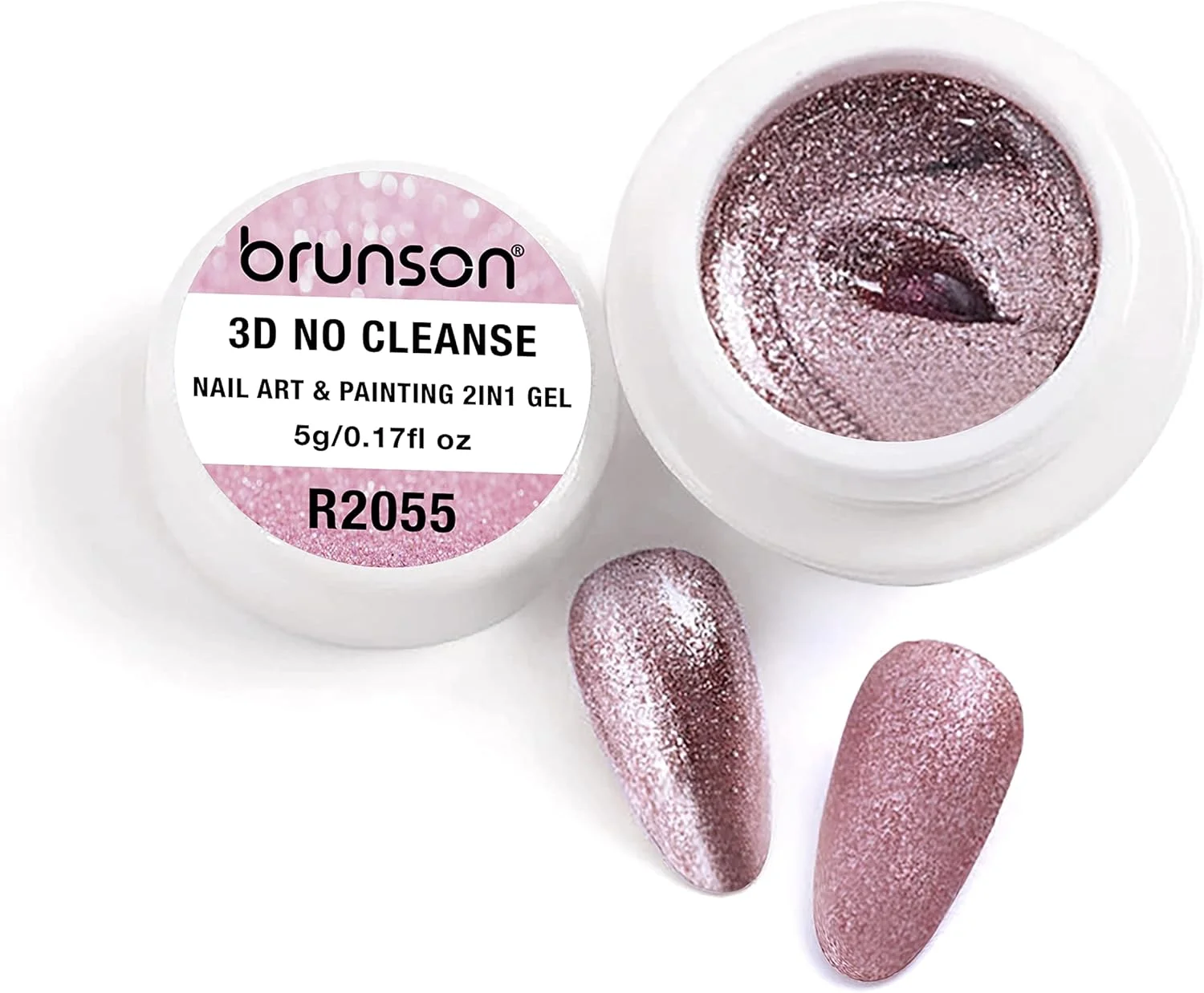 مجموعه لاک ژل ناخن LED UV برانسون، مناسب برای مانیکور، طراحی ناخن نیمه دائم، رنگ خالص