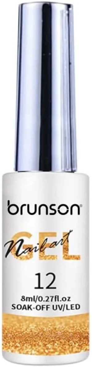 لاک ژل طراحی ناخن برانسون، مناسب طراحی خطوط، نیازمند خشک شدن با دستگاه UV/LED، مناسب استفاده در سالن و طراحی ناخن در منزل