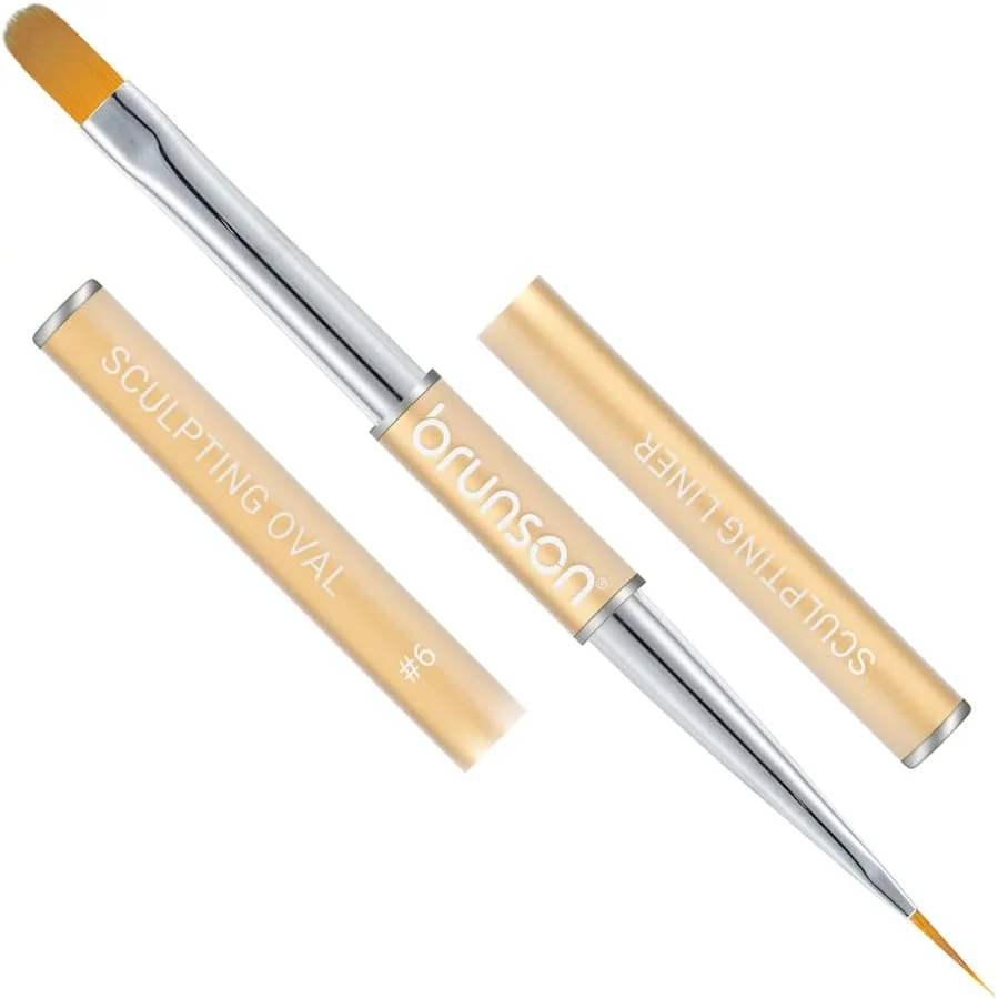 قلم طراحی ناخن دو طرفه برانسون، ابزار طراحی ناخن ژلیش، قلم طراحی ناخن و قلم نقطه گذاری برای استفاده اکریلیک