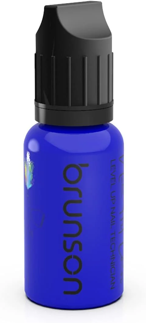 جوهر ایربراش ناخن، لاک ناخن، رنگ ناخن مناسب برای تفنگ اسپری ایربراش، ایجاد طرح، رنگ آمیزی، شابلون، ابزار طراحی ناخن، رنگدانه های ایربراش، رنگ های جوهر، ابزار ناخن، ژل مانیکور 15 میلی لیتر BAP02 آبی رویال