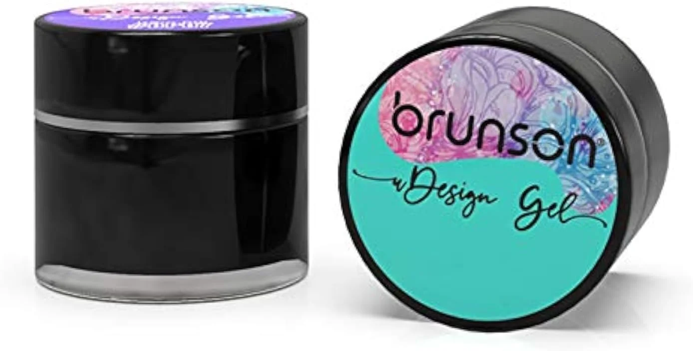 لاک ژل ناخن طراح Brunson، ژل اکلیلی برای طراحی ناخن - مناسب لامپ LED/UV مدل DP12