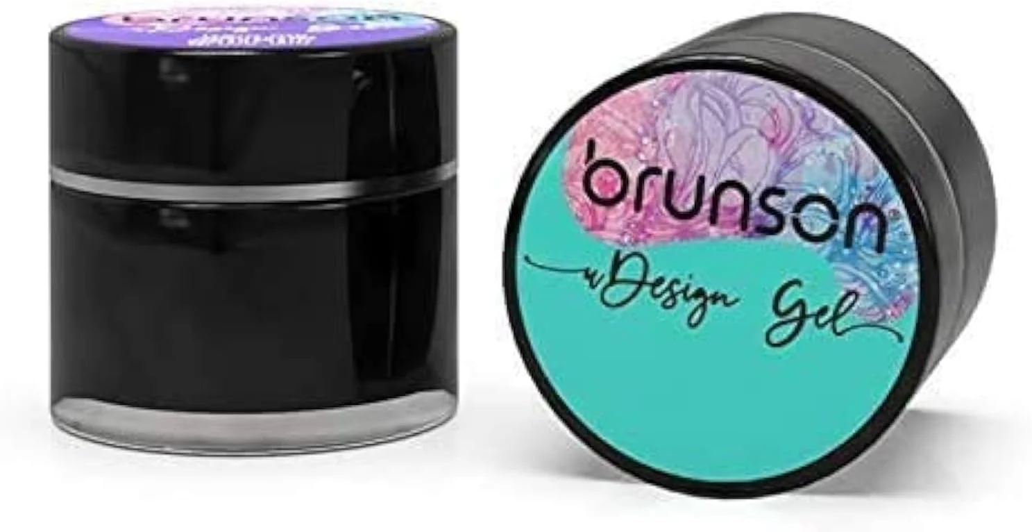 لاک ژل ناخن برانسون، ژل درخشان برای طراحی ناخن - قابل استفاده با لامپ LED/UV مدل DP01