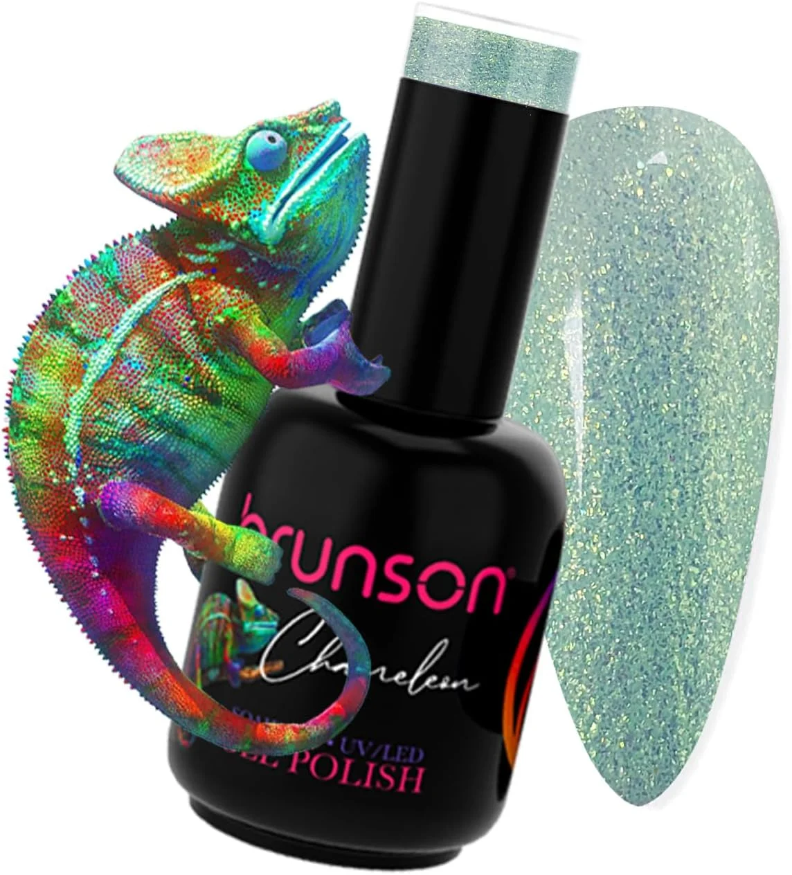 لاک ژل ناخن با قابلیت خشک شدن زیر لامپ UV LED، مناسب پدیکور و مانیکور و طراحی ناخن مدل P6018B