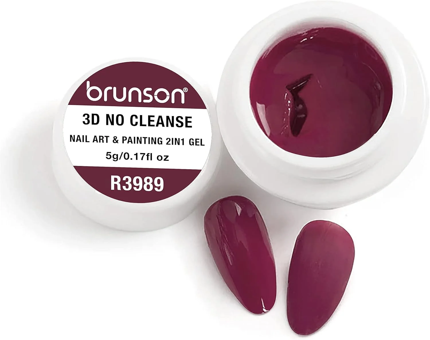 لاک ژل ناخن LED UV برانسون، کیت مانیکور، ژل طراحی ناخن نیمه دائمی، ژل UV ناخن رنگ خالص