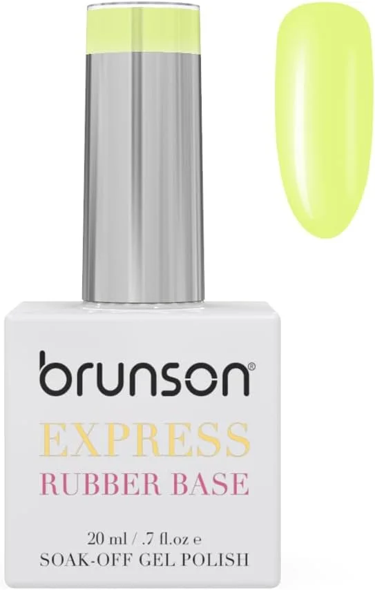 ژل بیس رابر برونسون 20 میل – بیس کت یو وی/ال ای دی با ماندگاری بالا برای ناخن های ضعیف و شکننده – وگان، بدون تست حیوانی، ژل پولیش منعطف برای تقویت ناخن طبیعی