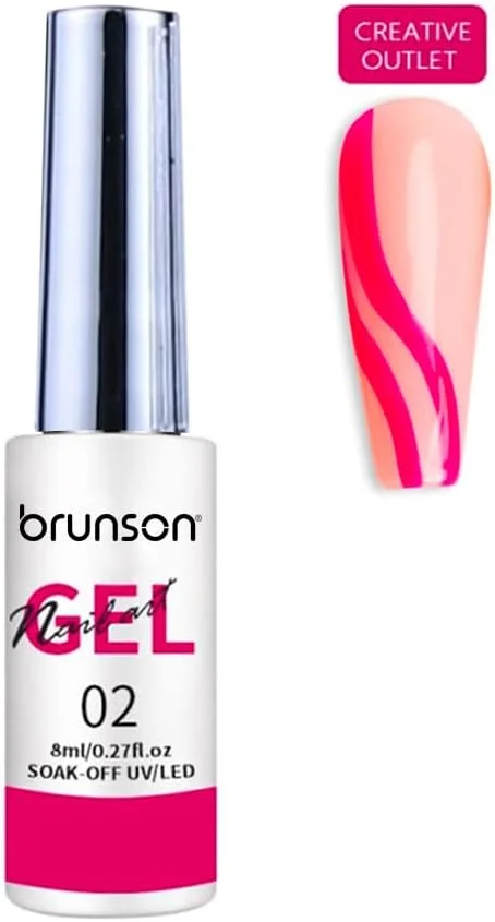 لاک ژل طراحی ناخن برانسون، مناسب طراحی و نقاشی روی ناخن، قابل استفاده در سالن و منزل