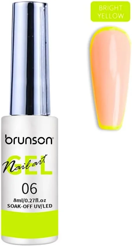 لاک ژل طراحی ناخن برونسون، مناسب طراحی و نقاشی ناخن، نیاز به خشک شدن با دستگاه UV/LED، مناسب استفاده در سالن و طراحی های DIY