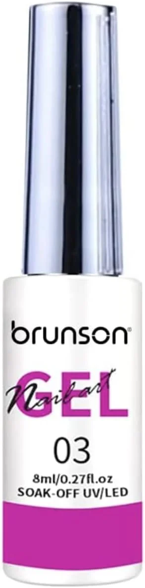 لاک ژل طراحی ناخن برانسون، مناسب طراحی و نقاشی ناخن، نیاز به خشک شدن زیر دستگاه UV/LED، مناسب استفاده در سالن و طراحی ناخن در خانه