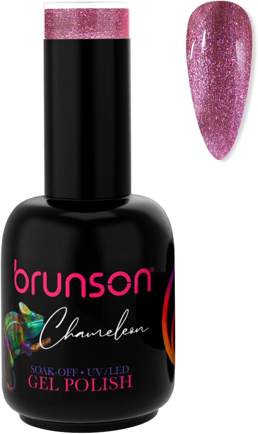 لاک ژل هوشمند برونسون، لاک ژل ناخن، قابل برداشتن با خیساندن، لاک ژل ناخن UV/LED، لاک ژل آفتاب‌پرست بادوام، مناسب مانیکور، با قابلیت خشک شدن سریع و درخشش بالا، ست لاک ژل مانیکور P6030B