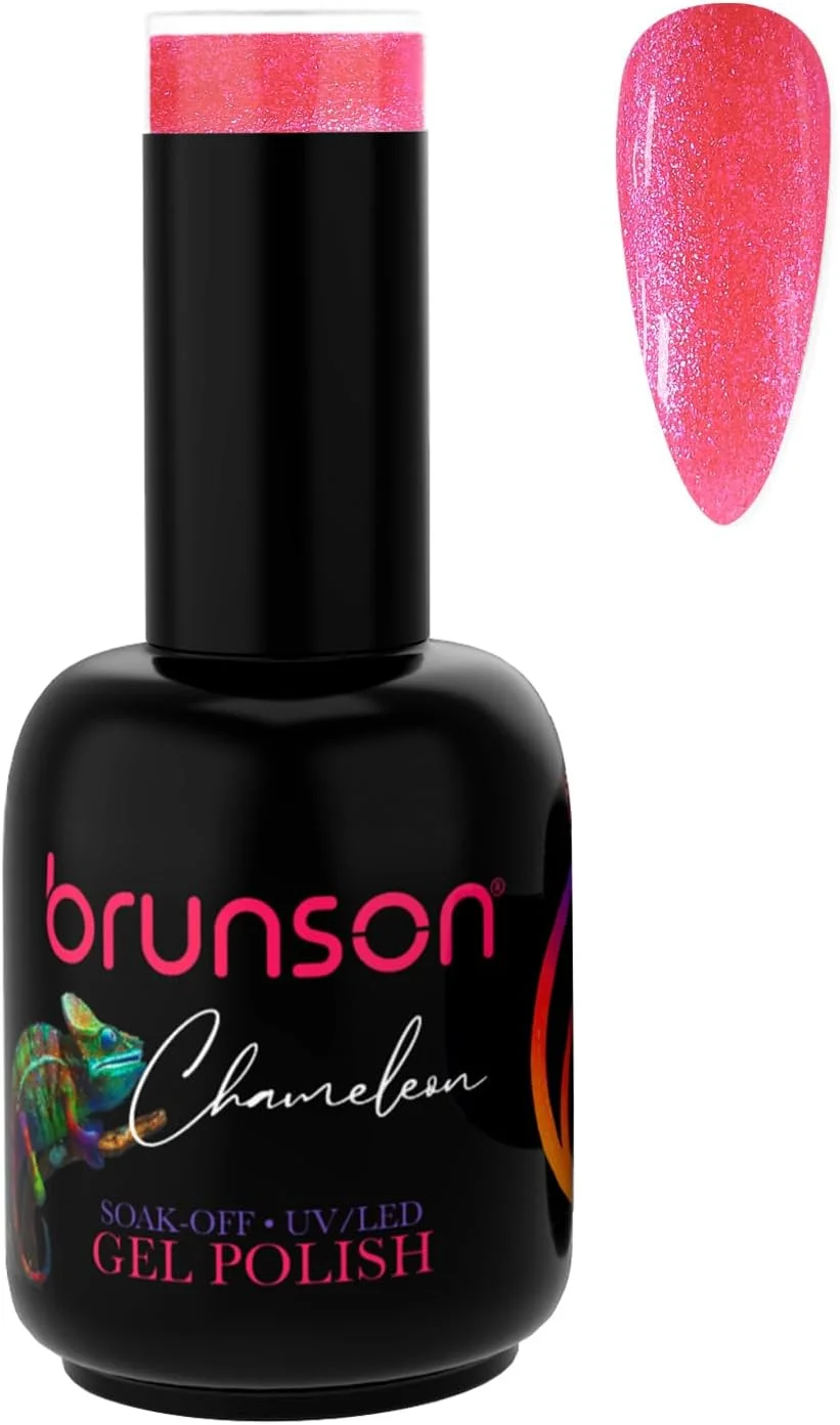 لاک ژل ناخن برانسون، لاک ژل با قابلیت خیساندن، مناسب لامپ UV/LED، لاک ژل ناخن با قابلیت خیساندن، UV LED بادوام، لاک ژل آفتاب‌پرست، مانیکور با لاک ژل براق، ست لاک ژل مانیکور P6040B