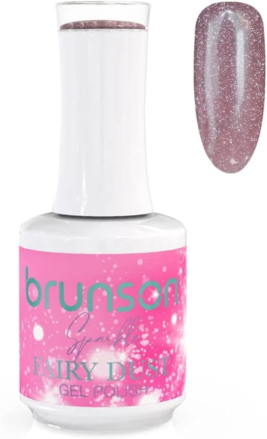 لاک ژل ناخن برانسون، براق کننده فوق العاده، اکلیلی، با اثر الماس میکرو، لاک ژل UV LED، لاک ژل خیس، پودر پری جادویی، ژل تزئین ناخن 15 میلی لیتر BFD006