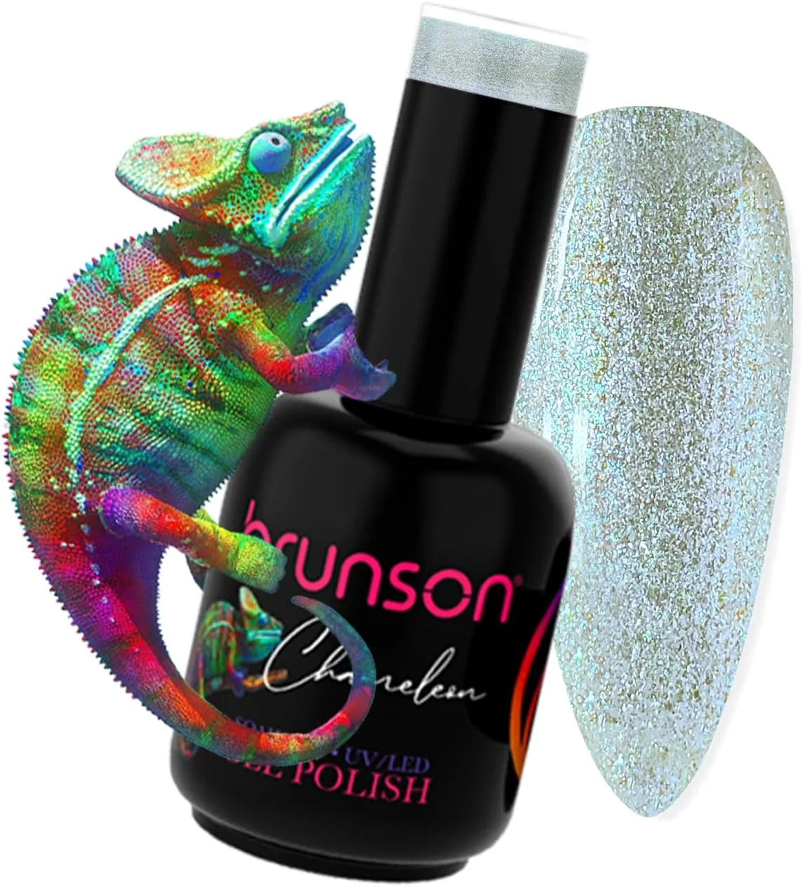 لاک ژل اکلیلی برانسون - لاک ناخن براق با ماندگاری طولانی برای مانیکورهای خیره کننده - فرمولاسیون پخت با UV/LED - رنگ های متنوع برای ناخن های جذاب P6010B